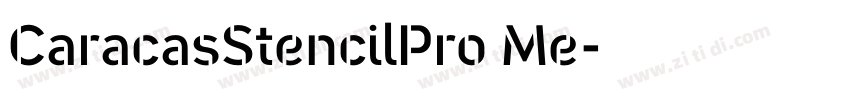 CaracasStencilPro Me字体转换
